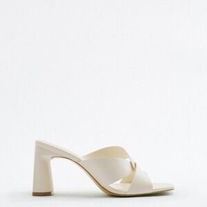 Elegant Cream Zara  Heeled Sandals